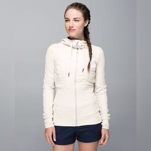 GUC Lululemon Dance Studio Jacket III in Angel Wing Off White